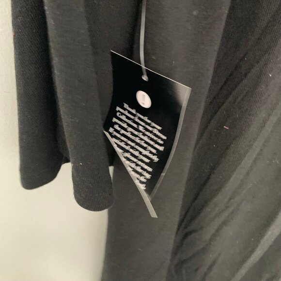 NEW Avenue black bell sleeve floral embroidered knee length casual holiday dress - Picture 6 of 11